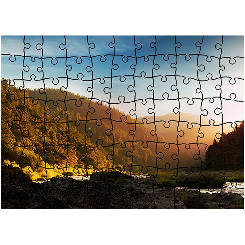 Puzzle Heartwork 96 piese, In ceata, Peisaje, Latime 40,5 cm x Inaltime 28,7 cm