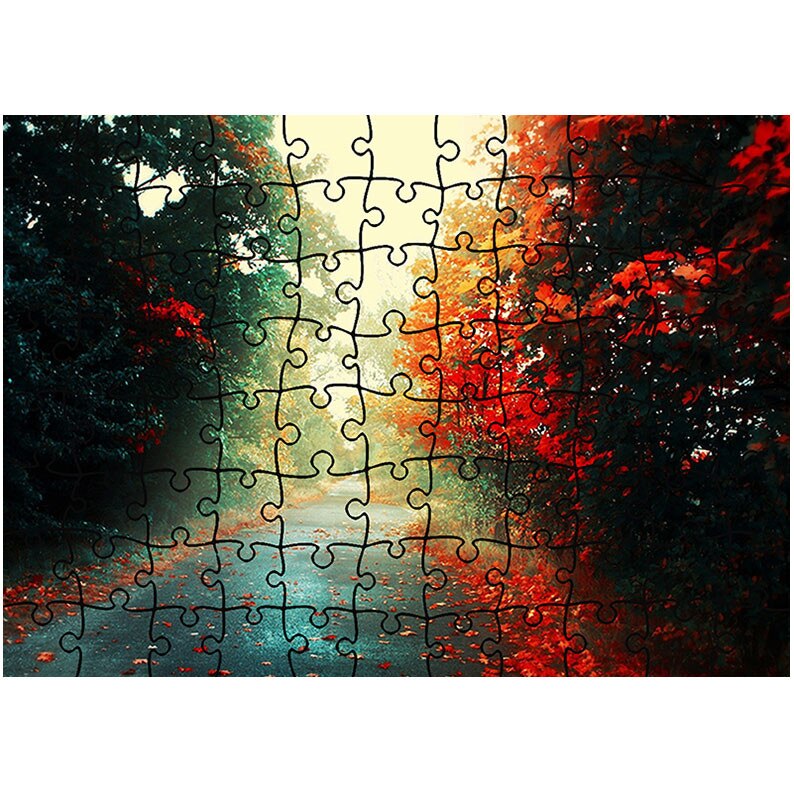 Puzzle Heartwork 96 piese, Printre copaci, Peisaje, Latime 40,5 cm x Inaltime 28,7 cm