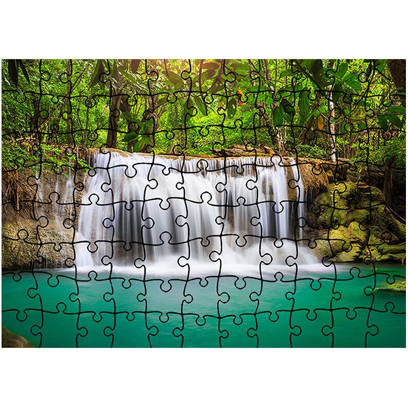 Puzzle Heartwork 96 piese, Cascada mica, Peisaje, Latime 40,5 cm x Inaltime 28,7 cm