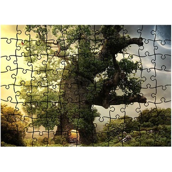 Puzzle Heartwork 96 piese, Casa in copac, Peisaje, Latime 40,5 cm x Inaltime 28,7 cm Puzzle Heartwork 96 piese, Casa in copac, Peisaje, Latime 40,5 cm x Inaltime 28,7 cm