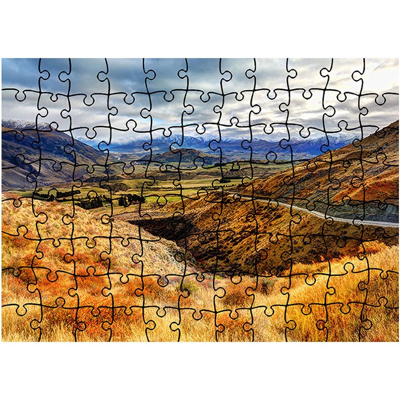 Puzzle Heartwork 96 piese, Drum pe munte, Peisaje, Latime 40,5 cm x Inaltime 28,7 cm