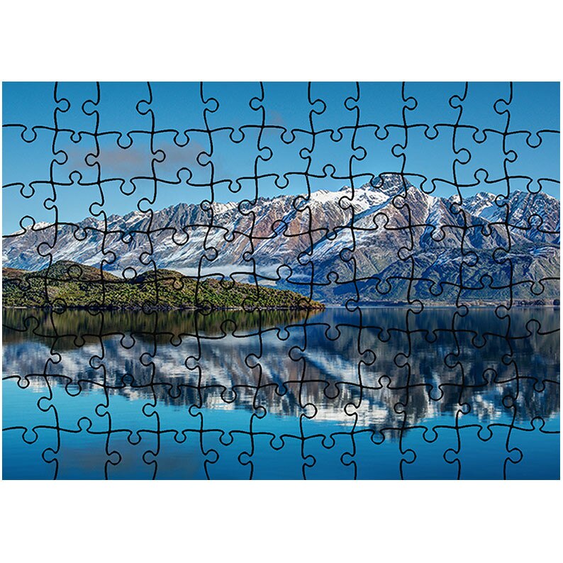 Puzzle Heartwork 96 piese, Munti peste ape, Peisaje, Latime 40,5 cm x Inaltime 28,7 cm