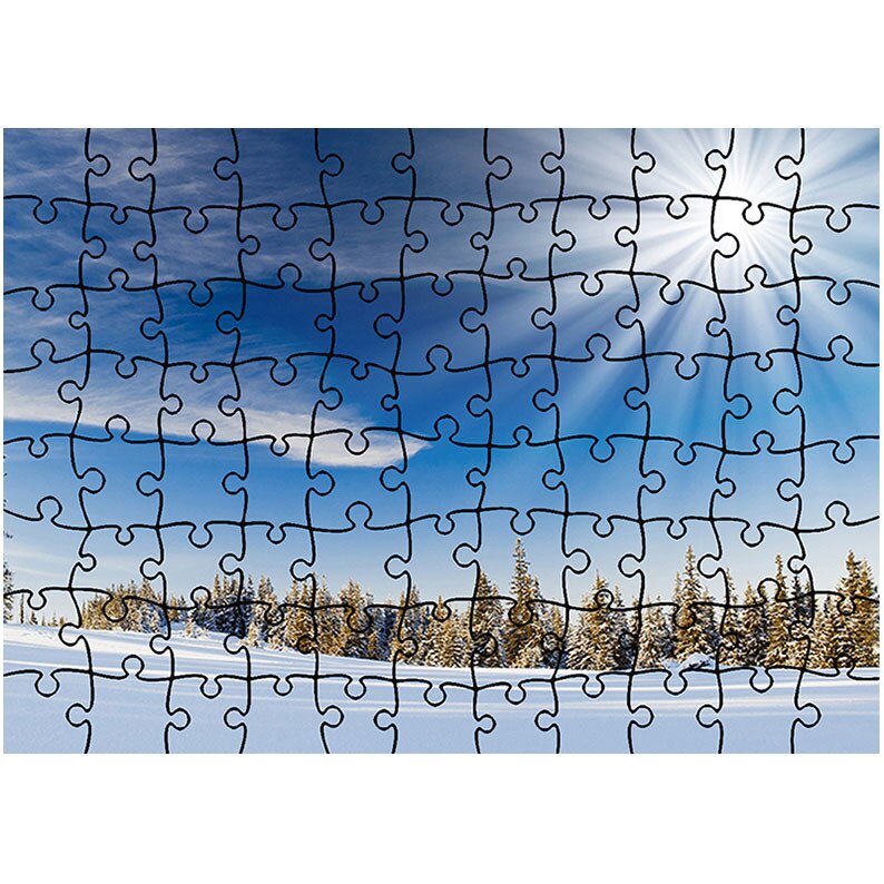 Puzzle Heartwork 96 piese, Soare cu dinti, Peisaje, Latime 40,5 cm x Inaltime 28,7 cm