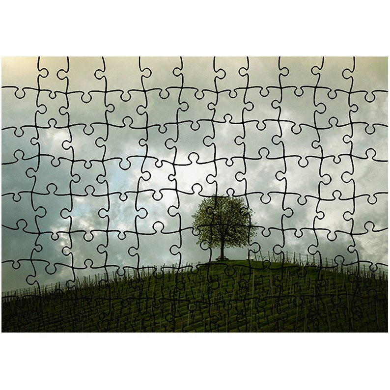 Puzzle Heartwork 96 piese, Copac si nori, Peisaje, Latime 40,5 cm x Inaltime 28,7 cm