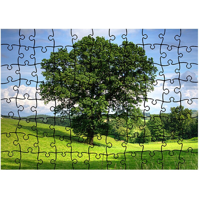 Puzzle Heartwork 96 piese, Copac masiv, Peisaje, Latime 40,5 cm x Inaltime 28,7 cm