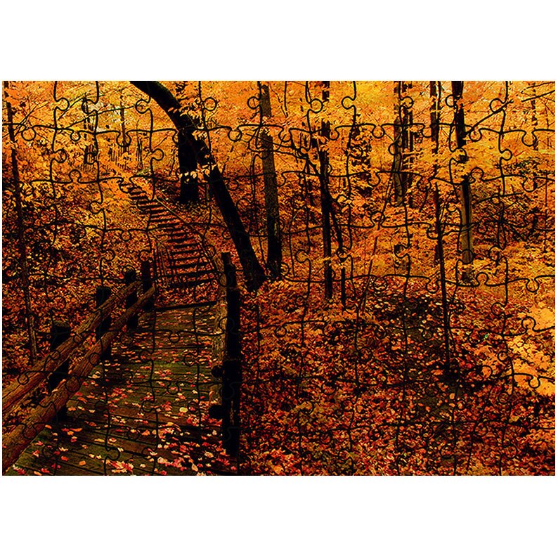 Puzzle Heartwork 96 piese, Ruginiu, Peisaje, Latime 40,5 cm x Inaltime 28,7 cm