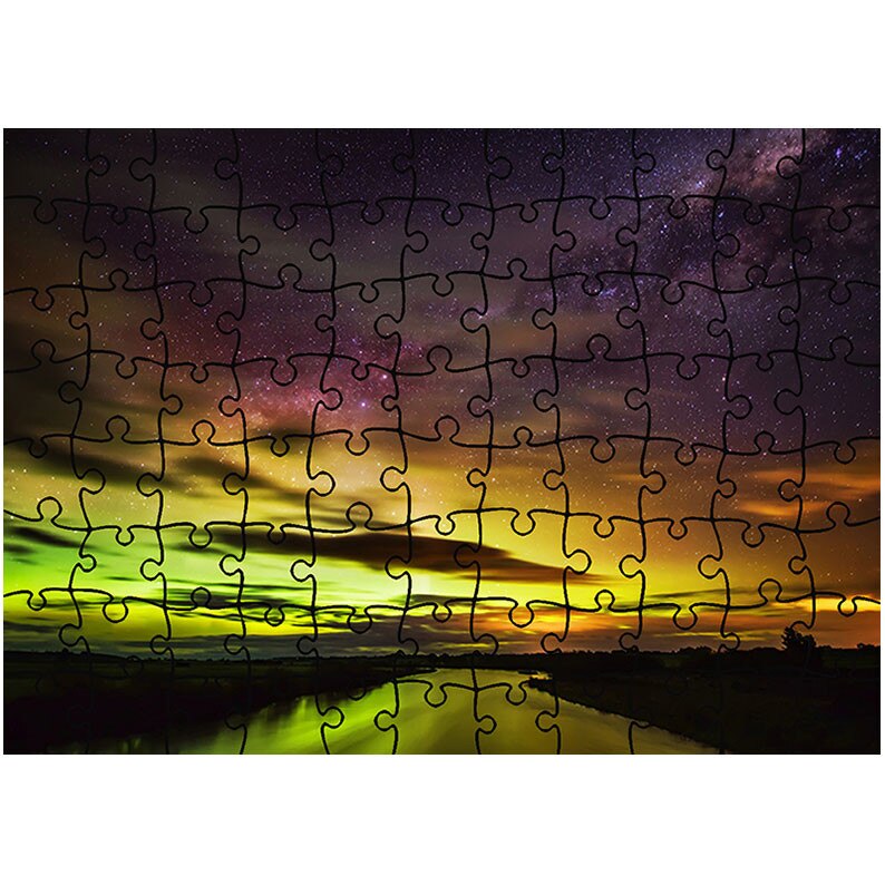 Puzzle Heartwork 96 piese, Apus in nord, Peisaje, Latime 40,5 cm x Inaltime 28,7 cm