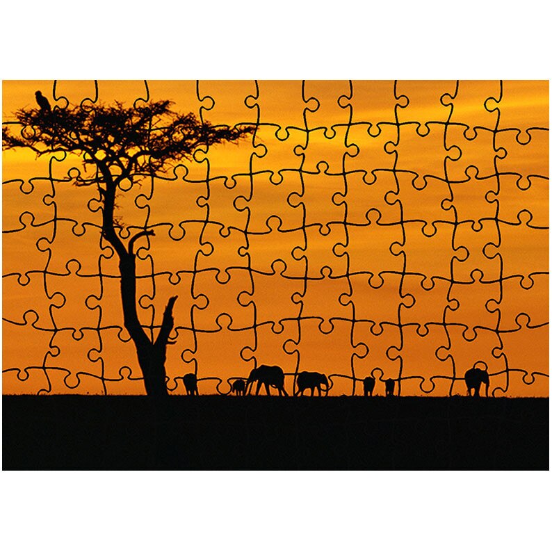 Puzzle Heartwork 96 piese, Africa, Peisaje, Latime 40,5 cm x Inaltime 28,7 cm