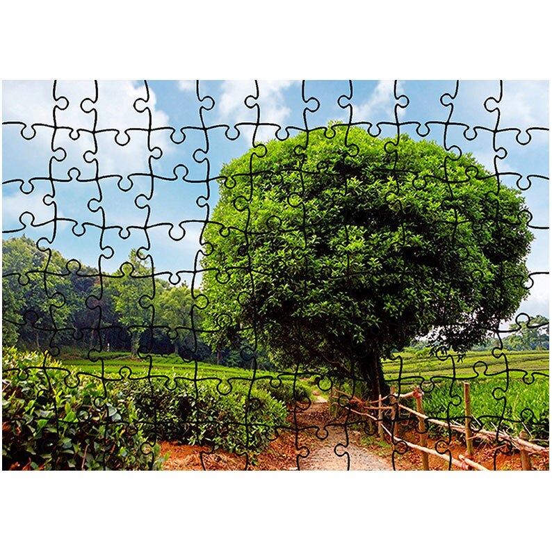 Puzzle Heartwork 96 piese, Coroana perfecta, Peisaje, Latime 40,5 cm x Inaltime 28,7 cm