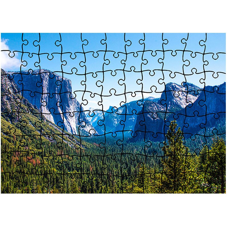 Puzzle Heartwork 96 piese, Valea dintre munti, Peisaje, Latime 40,5 cm x Inaltime 28,7 cm