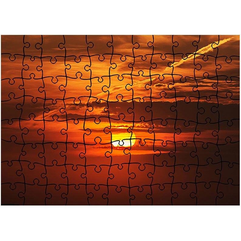 Puzzle Heartwork 96 piese, Soare epuizat, Peisaje, Latime 40,5 cm x Inaltime 28,7 cm
