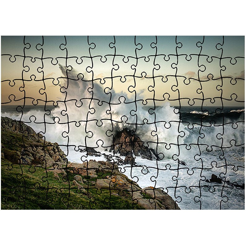 Puzzle Heartwork 96 piese, Val izbit de stanca, Peisaje, Latime 40,5 cm x Inaltime 28,7 cm