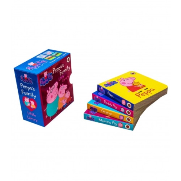 Peppa Pig Peppa's Family Little Library Collection 4 Books Set