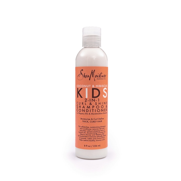 Shea Moisture Curl & Shine 2 az 1-ben sampon és balzsam gyerekeknek, 236 ml