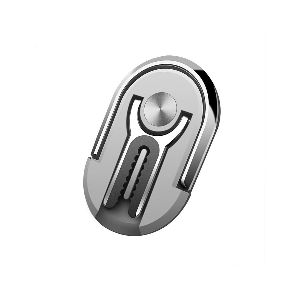 Suport Telefon Bigshot 3 in 1, Prindere Grila, Suport Tip Inel si Suport Birou, Gri