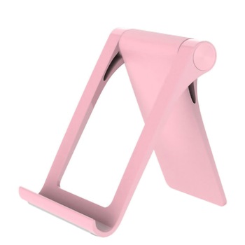 Suport universal de birou pentru telefon sau tableta, pliabil si portabil, roz Suport universal de birou pentru telefon sau tableta, pliabil si portabil, roz
