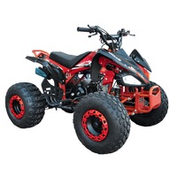 ATV KXD, 4 timpi, 125cc-004, roti de 8", culoare negru/rosu