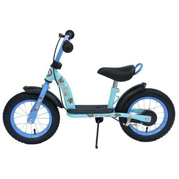 Bicicleta copii fara pedale Spartan Negru/Albastru