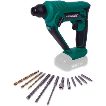Ciocan rotopercutor VONROC, RH501DC , 20V, fara baterie si incarcator Ciocan rotopercutor VONROC, RH501DC , 20V, fara baterie si incarcator