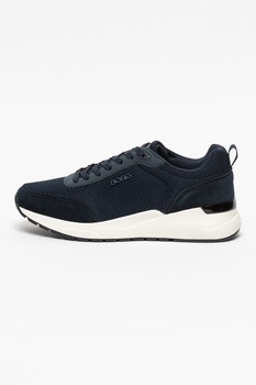 Björn Borg, Pantofi sport de material textil cu garnituri de piele R1900, Bleumarin, 45 Björn Borg, Pantofi sport de material textil cu garnituri de piele R1900, Bleumarin, 45