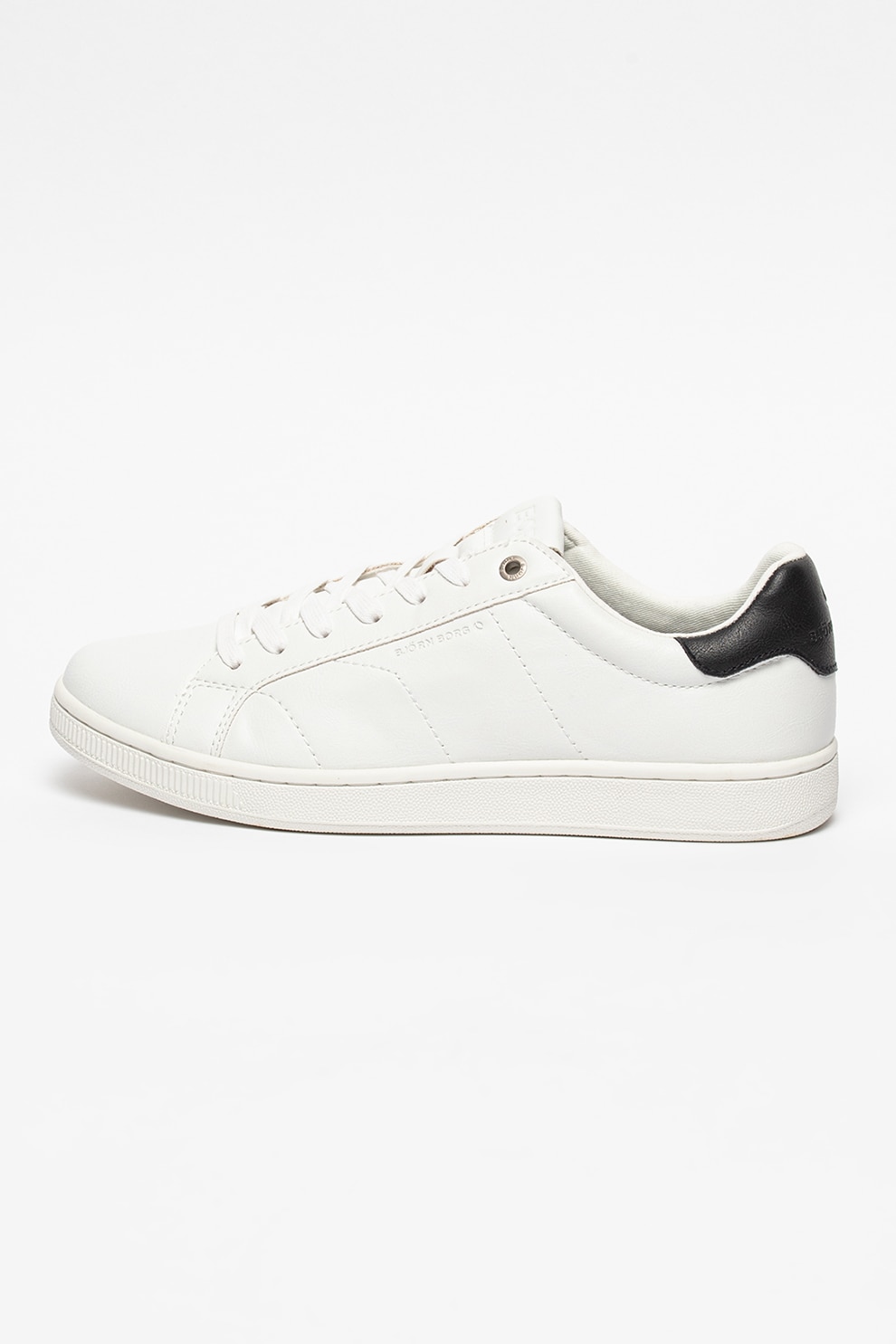 Björn Borg, Pantofi sport de piele ecologica cu garnituri contrastante T305, Alb, 44