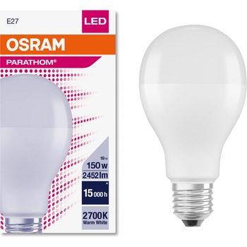Bec LED Osram, E27, 19W (150W), 2451 lm, lumina calda (2700K) Bec LED Osram, E27, 19W (150W), 2451 lm, lumina calda (2700K)