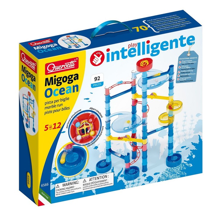 Set de constructie Quercetti Migoga Ocean Marble Run Spinning