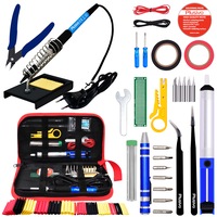 kit plusivo pentru lipit cu sfic - letcon de 60w cu temperatura reglabila suport pentru letcon unealta pentru dezizolat cablu tub cu fludor pompa de dezlipit fire 22awg set de varfuri pentru letcon carte in format electronic imagen 22_0_
0