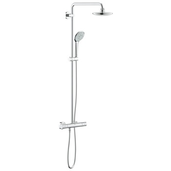 Sistem de dus Grohe Euphoria 180 26492000, 1/2'', aparent, termostat, 180 mm, crom Sistem de dus Grohe Euphoria 180 26492000, 1/2'', aparent, termostat, 180 mm, crom