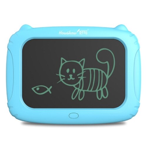 Tableta LCD Pyramid®, 9 inch, scris si desenat pentru copii,culori multiple, scris cu degetul,albastru, H10SB