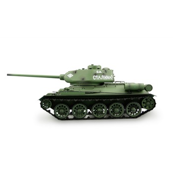 Tanc RC cu telecomanda T34 / 85 1:16 cu functie de tragere ,sunet, fum si infrarosu Tanc RC cu telecomanda T34 / 85 1:16 cu functie de tragere ,sunet, fum si infrarosu