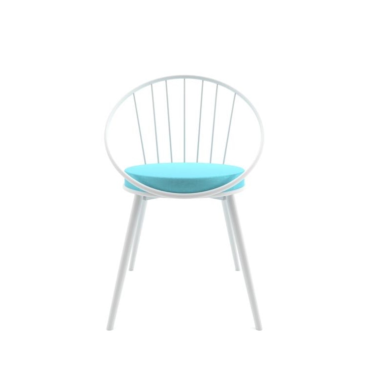 Scaun tapitat cu stofa Evdemo, 49*77 cm