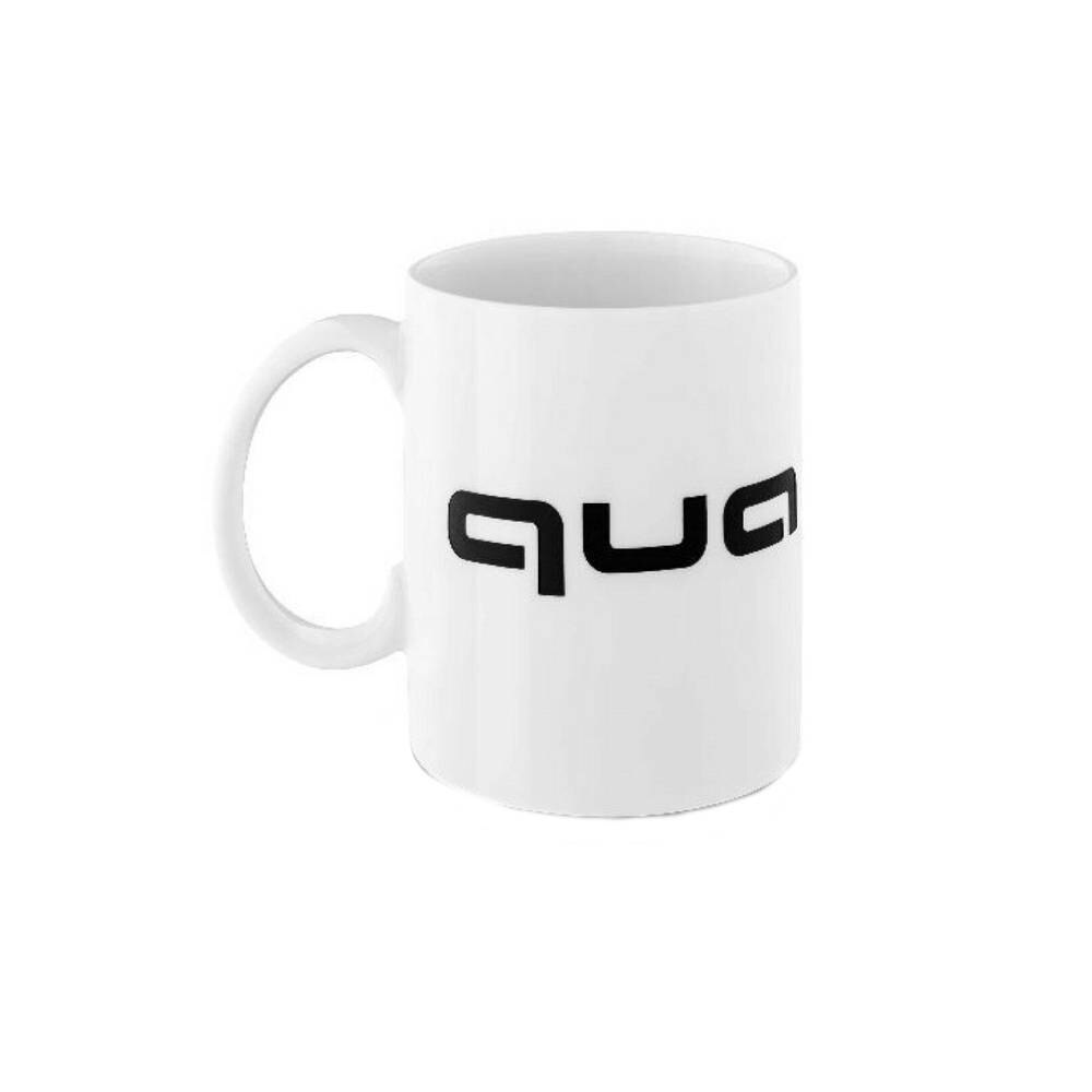 Cana Portelanata Audi Quattro 300 ml, Alb-Negru