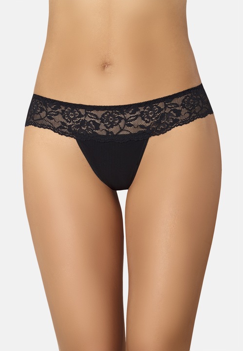 Гащички с висока талия, Comfo, Teyli, Черни, XXL