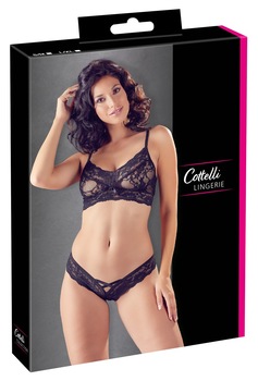 Set sexy din dantela, negru, Negru Set sexy din dantela, negru, Negru