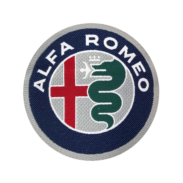Patch Adeziv Oficial Alfa Romeo, 75 mm, Multicolor