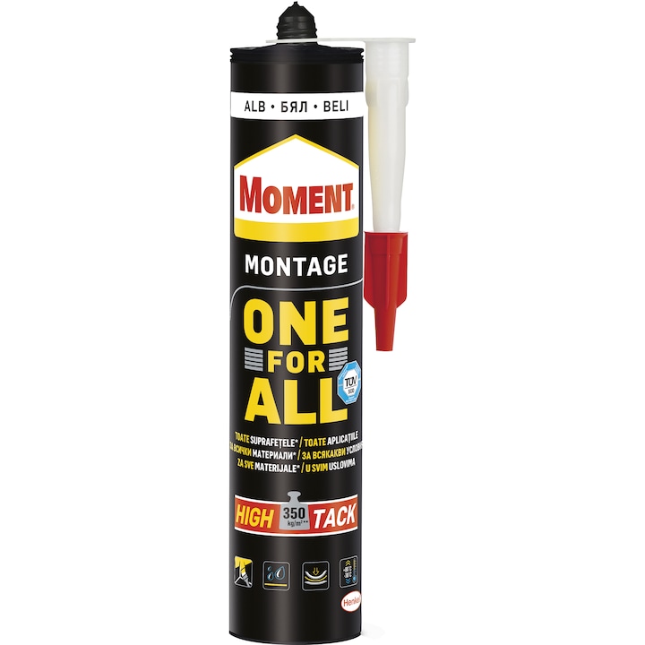Adeziv montaj Moment One for All High-Teck, 440 g, alb