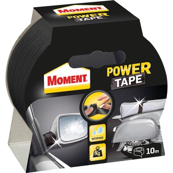 Banda autoadeziva Moment Power Tape, 10m x 50mm, negru Banda autoadeziva Moment Power Tape, 10m x 50mm, negru