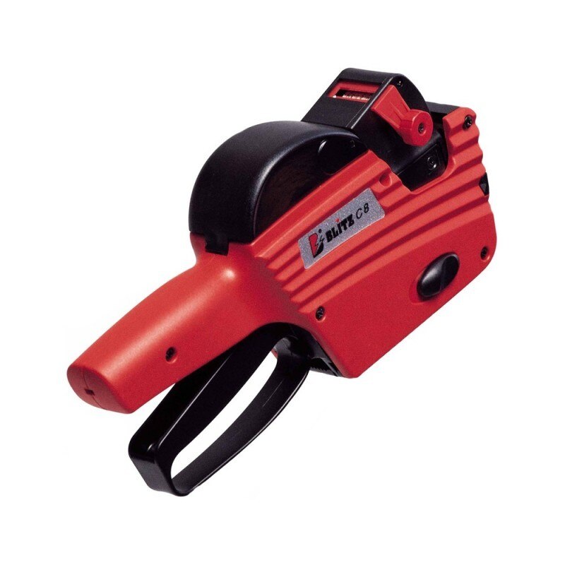 Aparat de etichetare Blitz C8, 1 linie, 8 caractere, Rosu