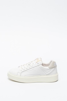 Buffalo, Pantofi sport de piele cu logo Rola Buffalo, Pantofi sport de piele cu logo Rola