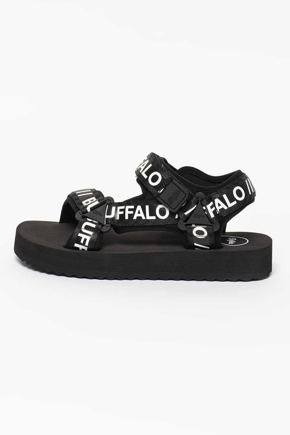 Buffalo, Sandale flatform din material textil Reja