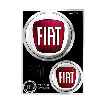 Autocolant, Oficial Logo Fiat, 94 x 131 mm, Multicolor Autocolant, Oficial Logo Fiat, 94 x 131 mm, Multicolor