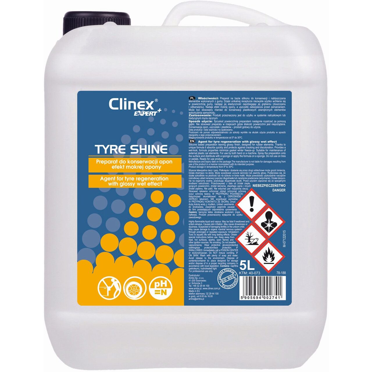 Solutie curatare anvelope, Clinex Expert+, 5 L