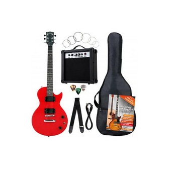 Set chitara electrica, Rocktile LP Single Cut Culoare Rosie Set chitara electrica, Rocktile LP Single Cut Culoare Rosie