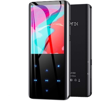 MP3 Player AGPTEK 32 GB cu Bluetooth 5.0, Player de muzica cu ecran curbat de 2,4  MP3 Player AGPTEK 32 GB cu Bluetooth 5.0, Player de muzica cu ecran curbat de 2,4