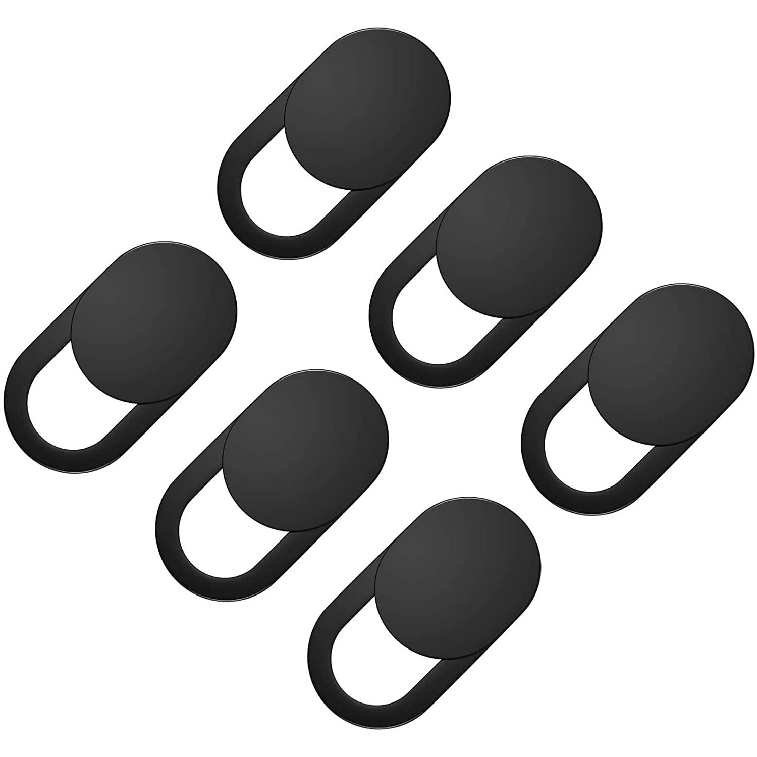 Set 6 Stickere Camera LRTM, pentru telefon, laptop, tableta, auto-adeziv, negru