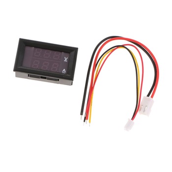 Voltmetru si Ampermetru digital 100 V 10 A, rosu-rosu Voltmetru si Ampermetru digital 100 V 10 A, rosu-rosu