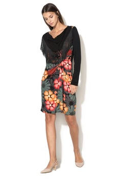 Rochie Desigual 38, cu maneca lunga, Negru 59V20C6 Rochie Desigual 38, cu maneca lunga, Negru 59V20C6