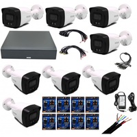 sistem supraveghere video profesional 8 camere 5mp starlight cu led color noaptea 40m  accesorii incluse imagen 39_0_
0