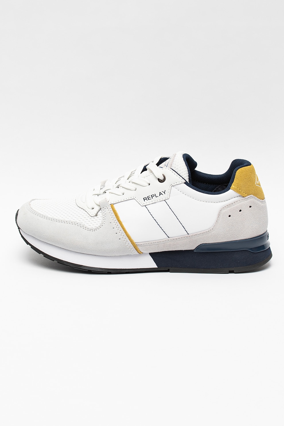 Replay, Pantofi sport cu insertii din piele intoarsa Classic Status